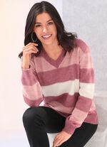 Tröja i mycket fluffigt material ROSENTRÄS ROSÉ