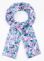 Scarf med fantasimönster 