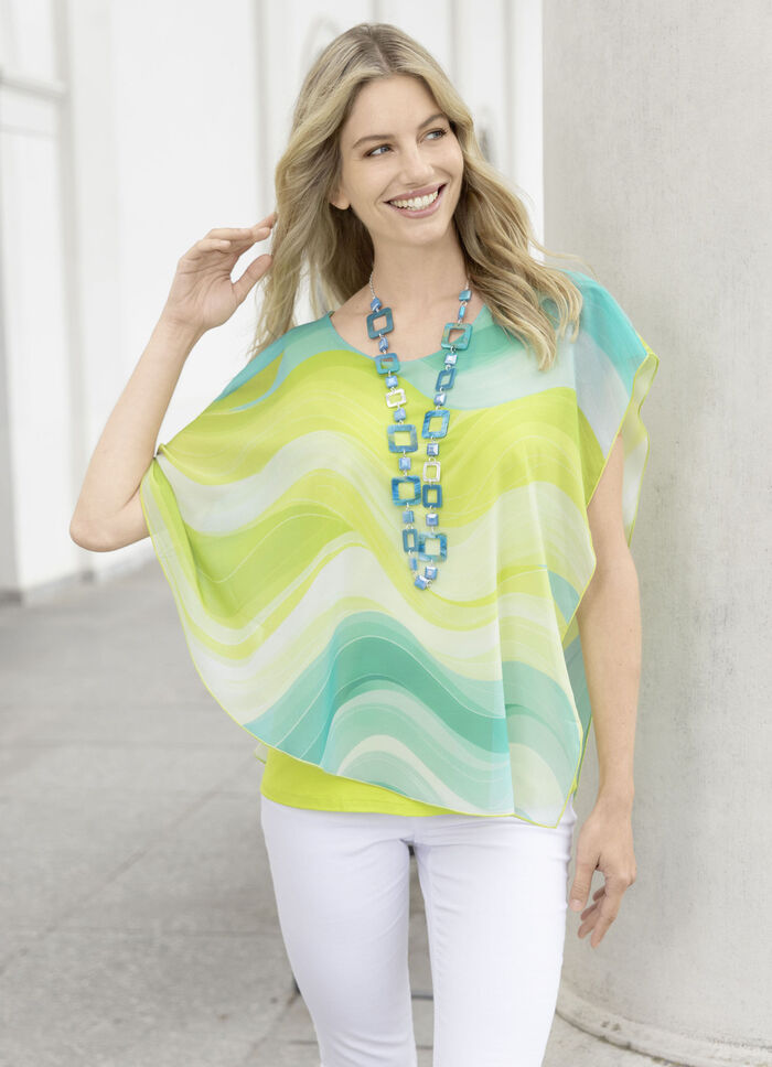 Chiffongponcho-tunika 