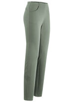 Byxor med skuren midjeband OLIV