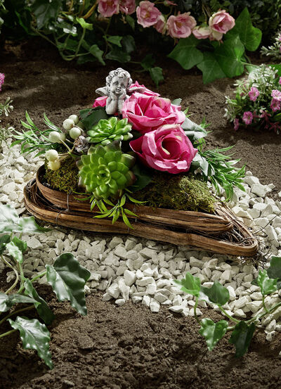 hjärtformat arrangemang i rotting 