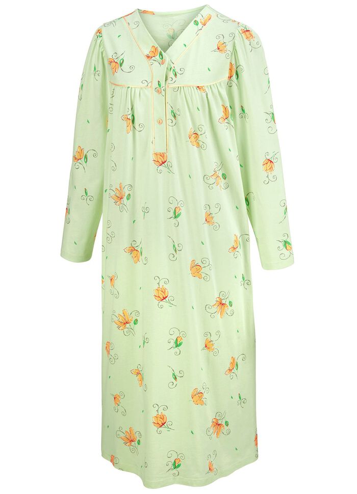 Nattlinne i tv&aring;-pack, l&aring;ng &auml;rm med knappsl&aring; 