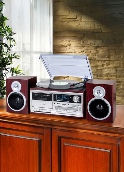 Trevi TT 1072 DAB nostalgisk stereosystem med DAB+ 