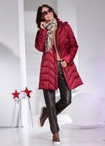 Kort kappa med avtagbar huva 