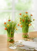 V&aring;rbukett i naturliga f&auml;rger GR&Ouml;N-ORANGE-GUL