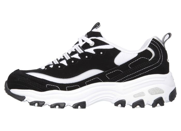 SKECHERS, sportiga damsneakers, med uttagbar fotb&auml;dd 