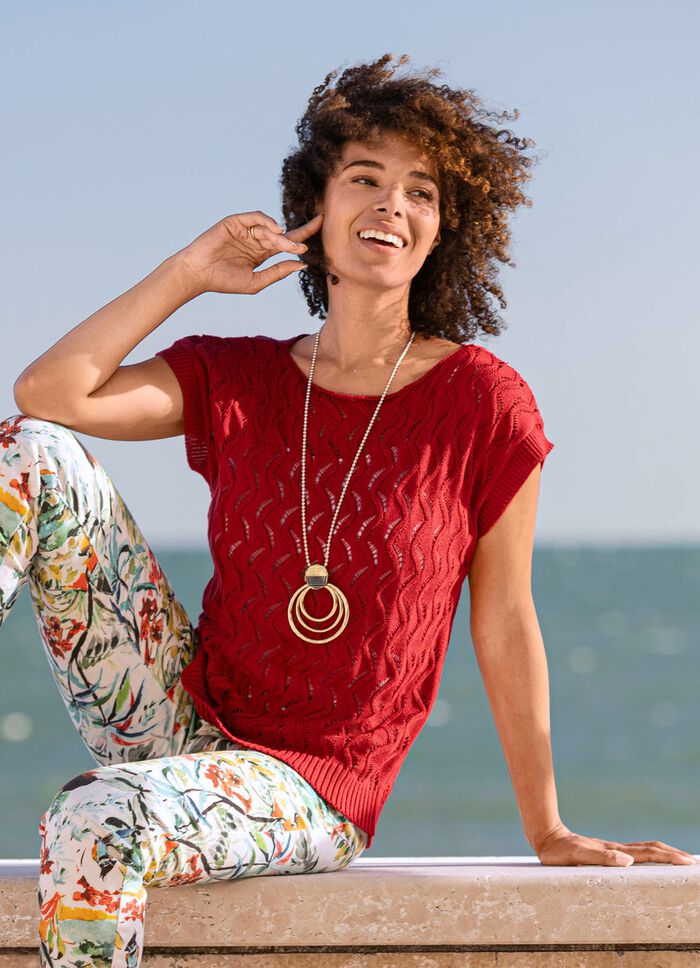 Jumper i en mix av m&ouml;nster 