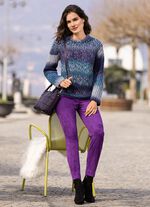 Samtmjuka byxor i ankel&auml;ngd 