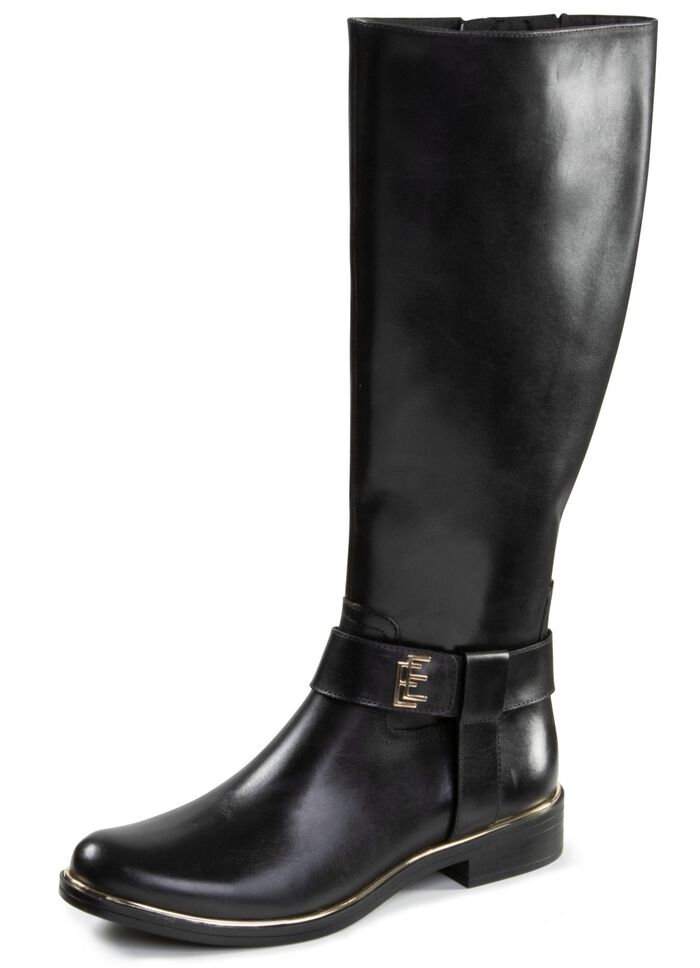 ELENA EDEN, trendiga damst&ouml;vlar, vinterskor, vidd G, med dragkedja 