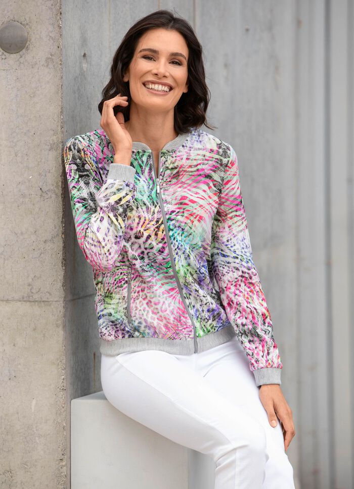 Blusjacka i flerf&auml;rgad 