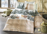 Fint linne set av 100% bomull BEIGE