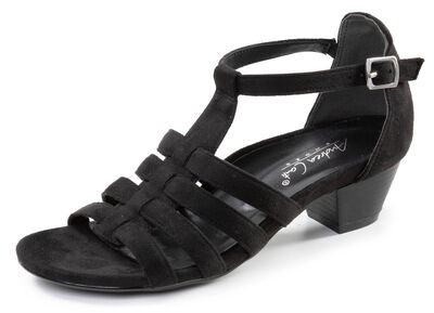 Andrea Conti, moderiktiga damsandaler, vidd G, med res&aring;rband 