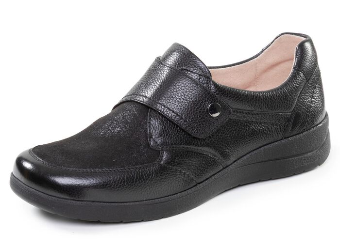 ELENA EDEN, bekv&auml;ma damtofflor, bredd K, med uttagbar fotb&auml;dd 