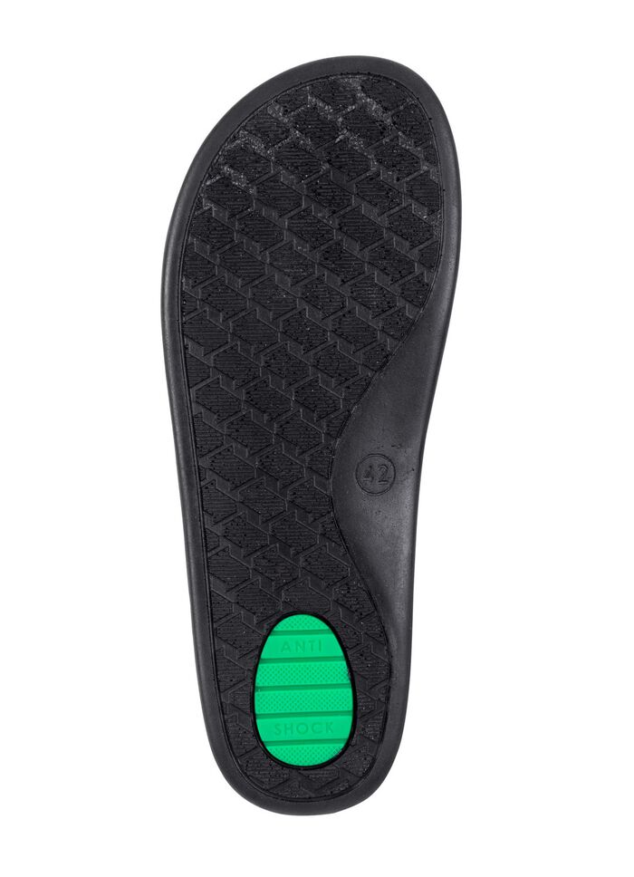 Mulor med kardborreband SCHWARZ