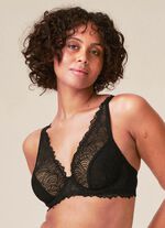 Naturana bygel-bh i elastisk spets 