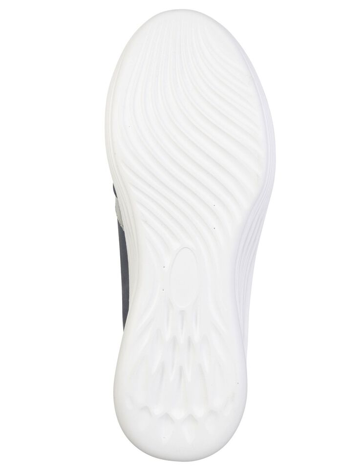 ELENA EDEN, trendiga damsneakers, vidd H, med uttagbar fotb&auml;dd JEANS-SILBER