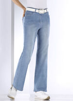 Jeans i den senaste fingeravtrycksdesignen HELLBLAU