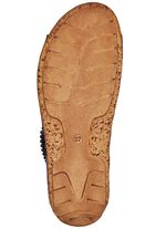 Gemini, bekv&auml;ma damslippers, vidd G, med kardborreband SVART COGNAC