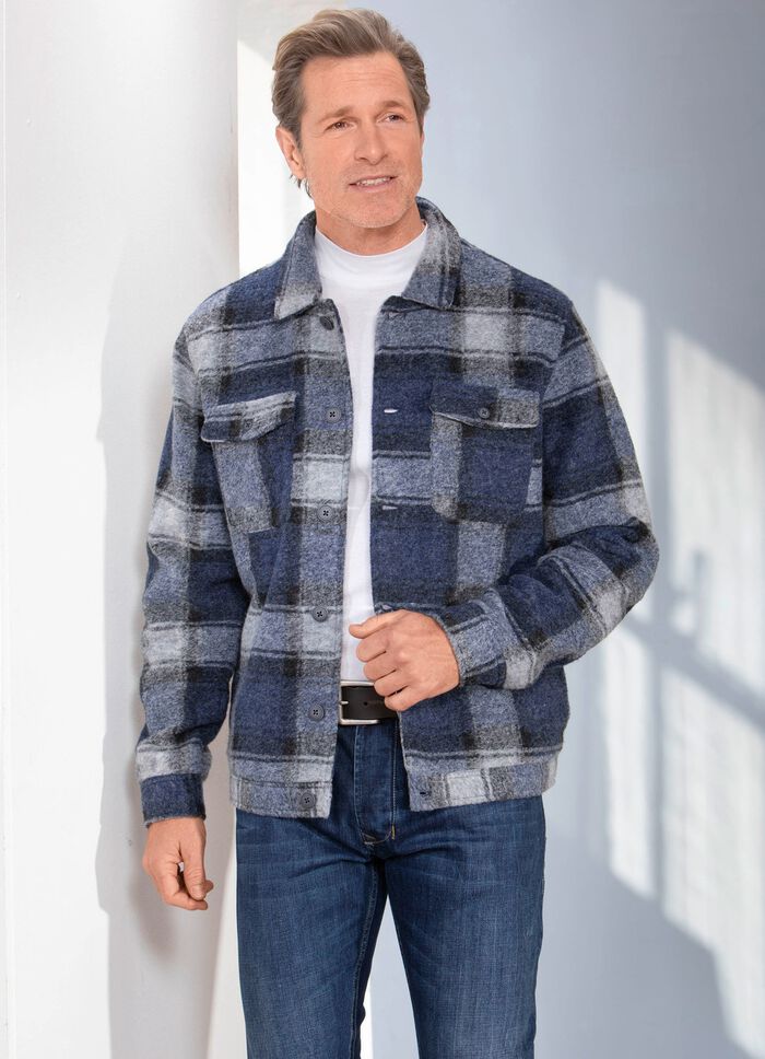 Skjortjacka med knappsl&aring; 