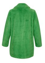 Fuskp&auml;lsjacka med lapelkrage GR&Ouml;NT