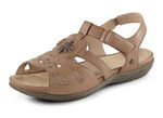 ELENA EDEN sandal med dekorativa nitar och läderinlägg, 