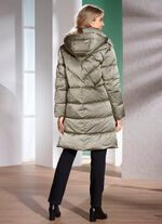 Kort kappa med dragkedjefickor 