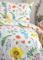 S&auml;ngkl&auml;desset med blommigt motiv 