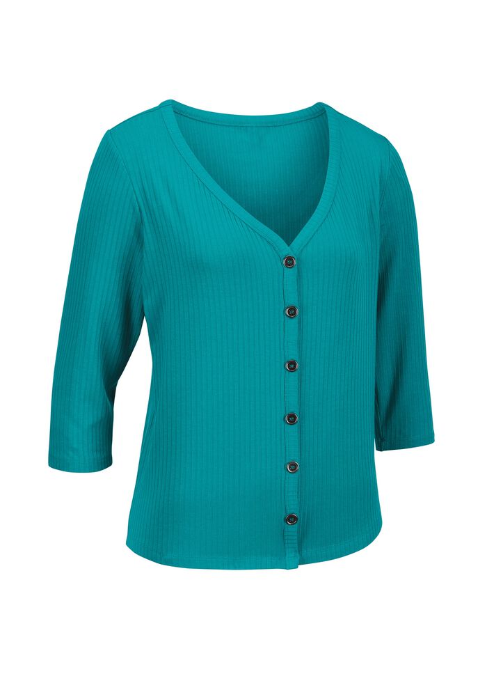 Laurina skjortjacka med genomg&aring;ende kn&auml;ppning 