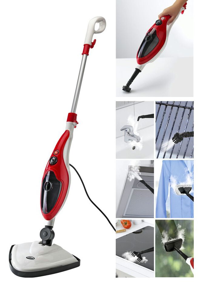 Aqua Laser &aring;ngtv&auml;tt f&ouml;r grundlig reng&ouml;ring och desinfektion VIT R&Ouml;D