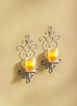 V&auml;ggljusstake med LED-ljus 