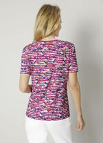 Skjorta i en moderiktig tryckmix 