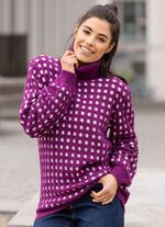 Pullover i strukturerad design 