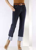 Magiska jeans med upprullade manschetter, 