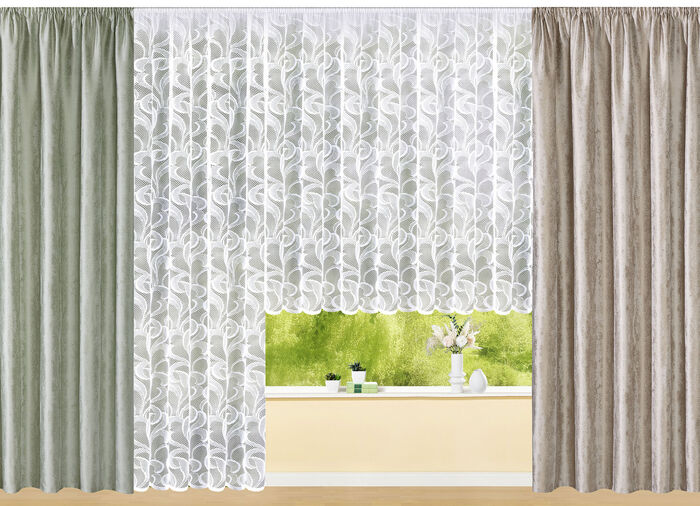 Enkel halsduk i marmordesign TAUPE