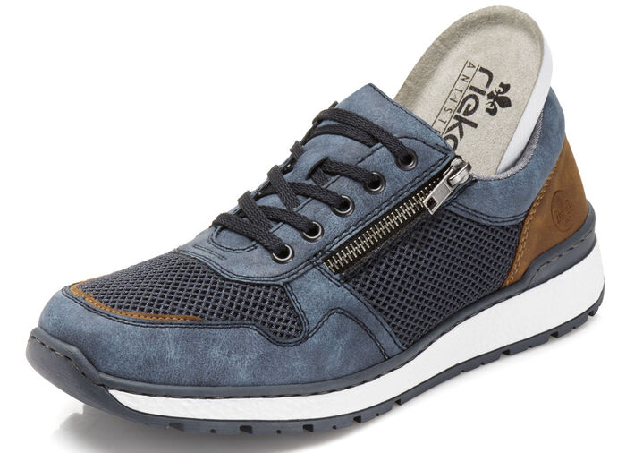 Rieker, bekväma herrsneakers, bredd H, med uttagbar fotbädd, 