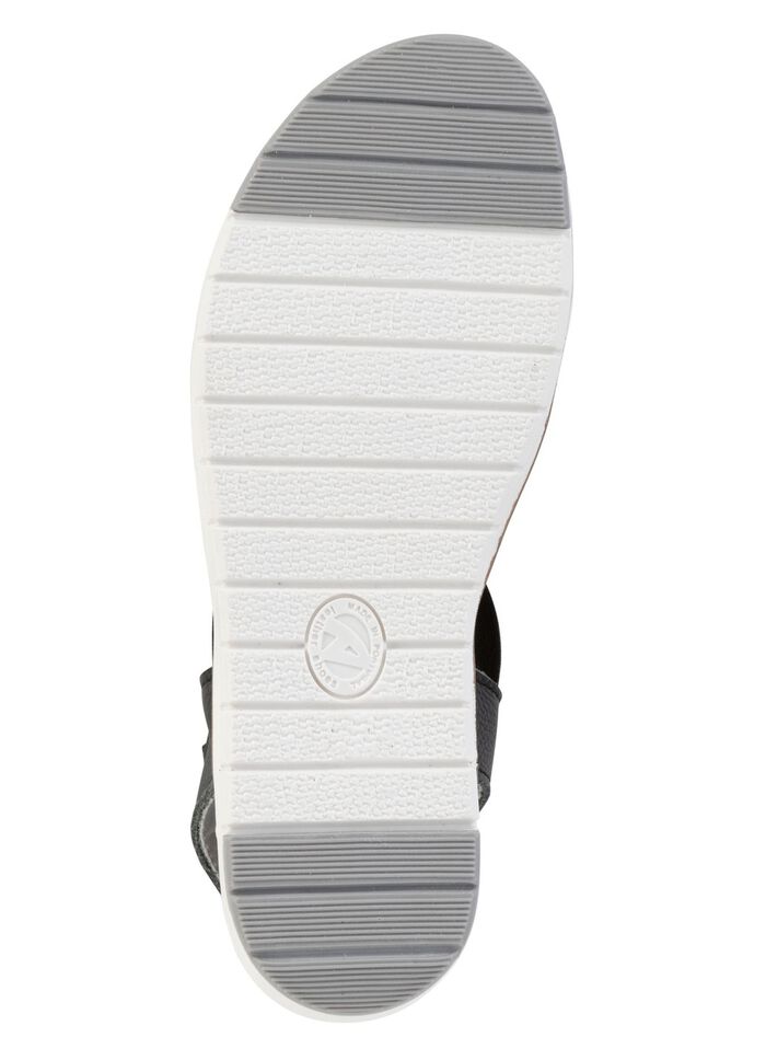 ELENA EDEN sandal med praktiska elastiska bandage SVART