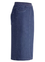 Kjol i rakt snitt JEANSBLAU