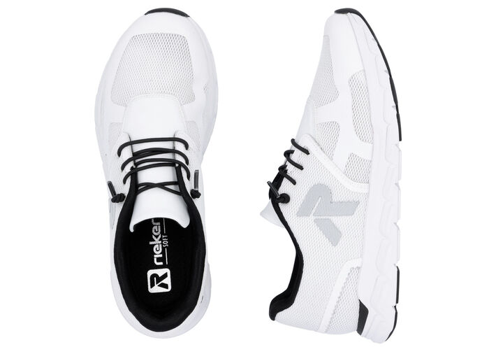 Rieker sneakers gjorda av delvis belagt meshmaterial WEISS