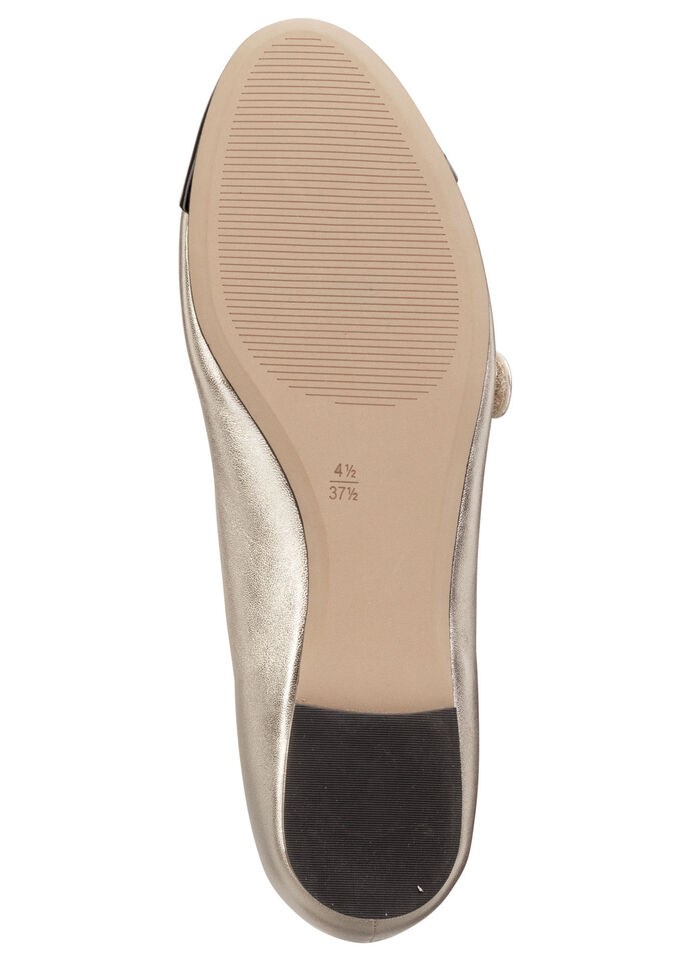 Ballerinalägenheter GOLD-SCHWARZ