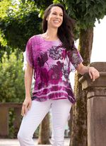 Tunika med blommigt tryck 