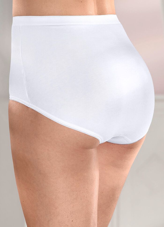 Fem-pack med trosor med elastisk kant 