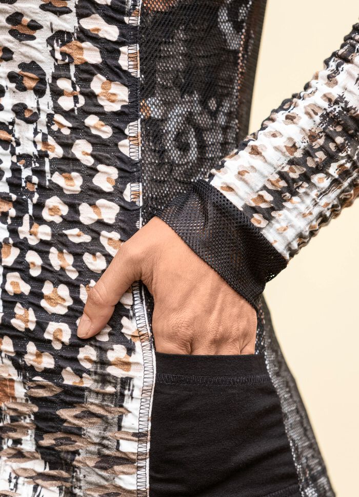 Blusjacka med n&auml;ttyll 