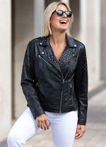 Kort skinnjacka fr&aring;n "Caminari" 