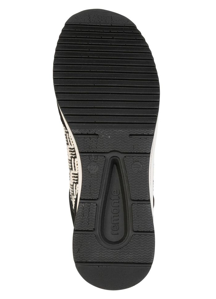 Remonte, sportiga damsneakers, bredd H, med uttagbar fotb&auml;dd 