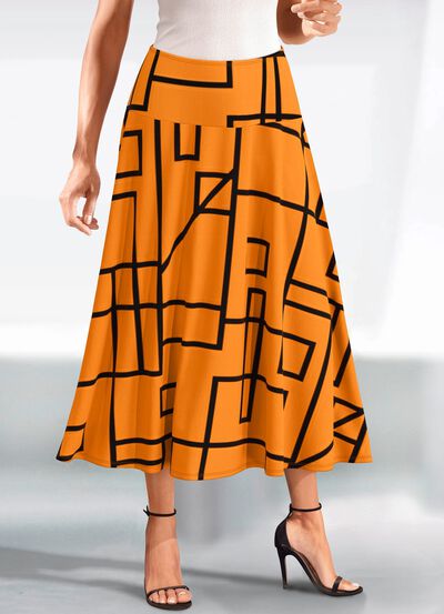 Kjol med uttrycksfull design 