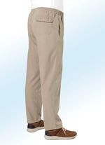 Dra-p&aring;-jeans med res&aring;rlinning och dragsko i 4 f&auml;rger 