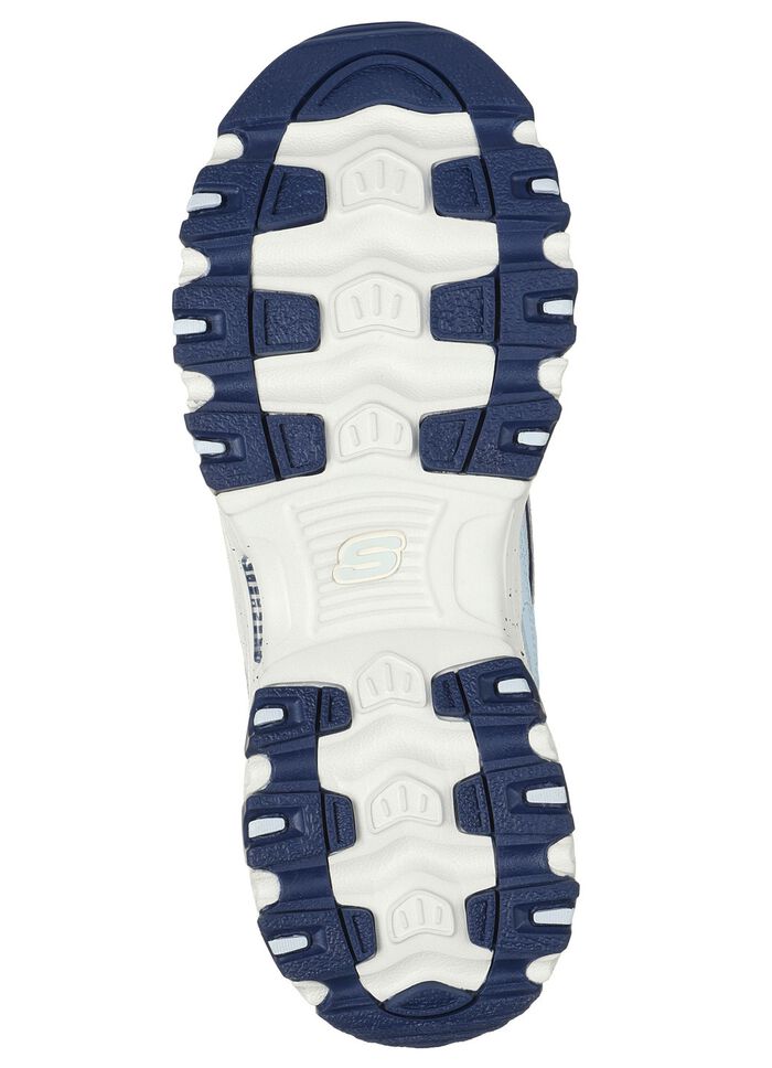 SKECHERS sneakers med sn&ouml;rning och mockakanter 