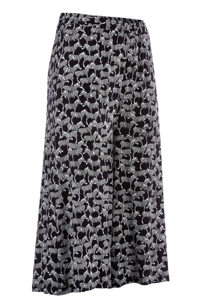 Culottebyxor i pull-on-modell SCHWARZ-WEISS