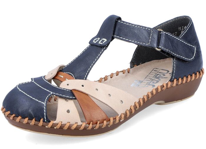 Rieker sandal i chic design MARINBEIGE-KONJAK