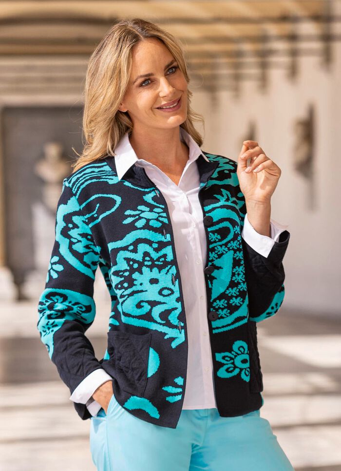 cardigan i jacquarddesign 